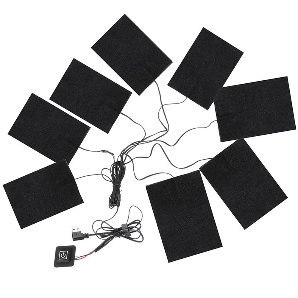 Winter Clothing Hiking - 3-stufige Heizweste mit USB-Anschluss, Heizpads für