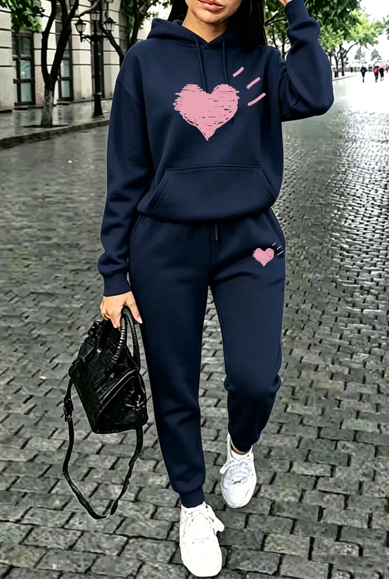 Winter Clothing For Women - Damen-Trainingsanzug, lässige Streetwear-Sweatshirts, Sportbekleidung für Outdoor-Aktivitäten,