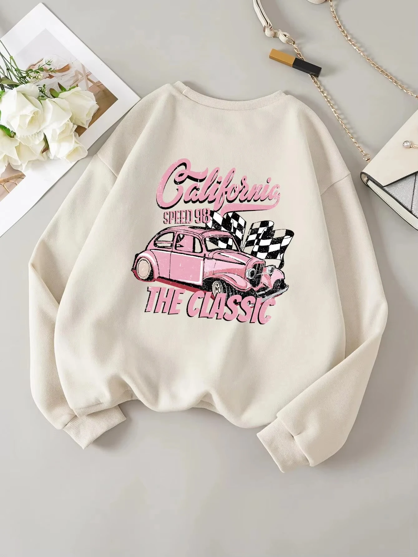 Damen-Pullover-Hoodie im Y2K-S – Winter Clothing Drawing Bewertung und Preis